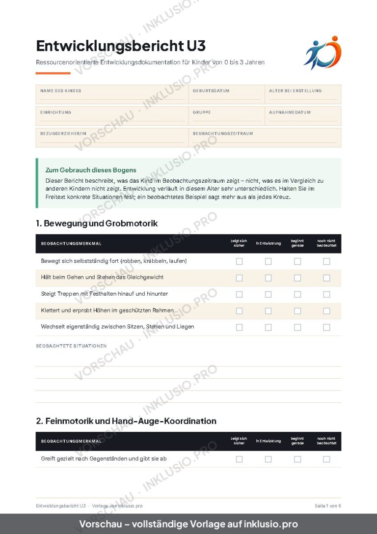 Entwicklungsbericht U3