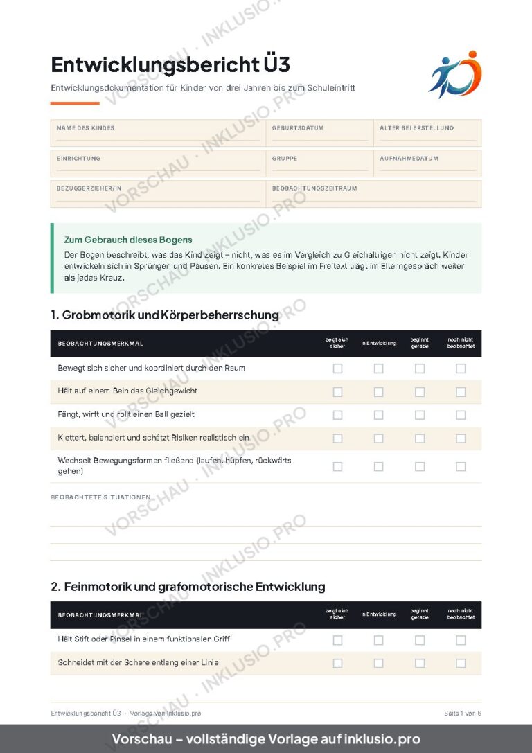 Entwicklungsbericht Ü3