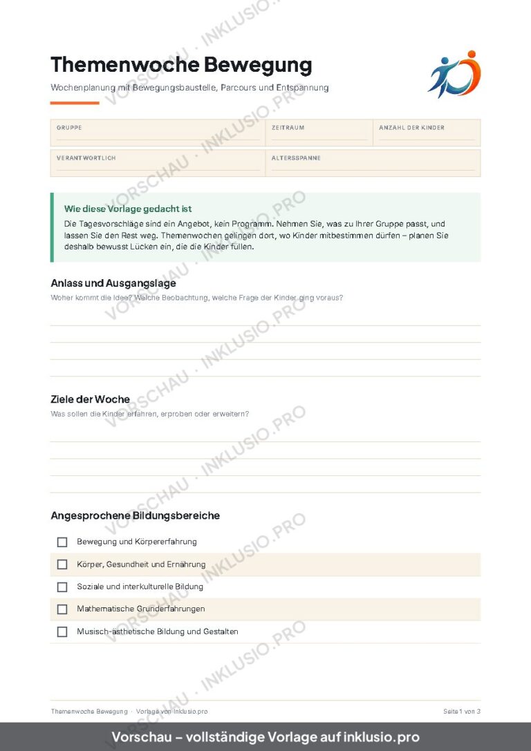 Themenwoche Bewegung