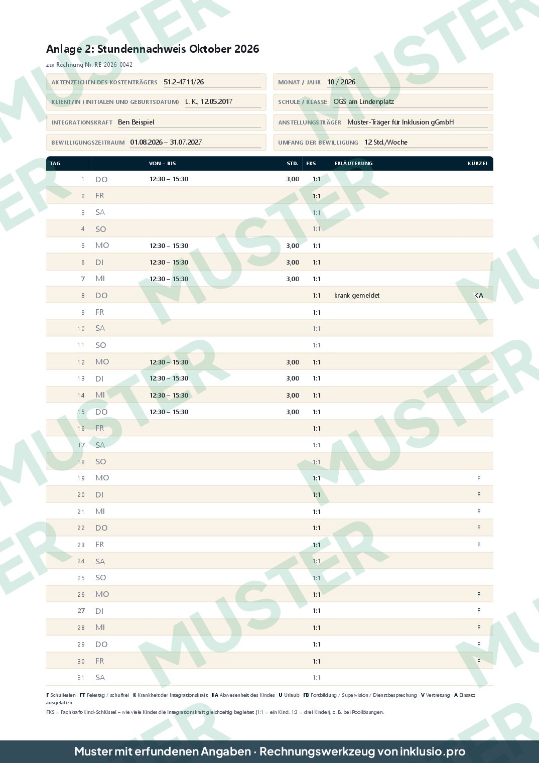 Muster Rechnung aus dem Stundenzettel - V1/V2, Seite 4